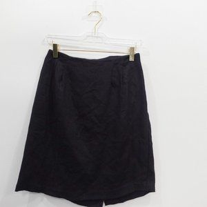 Juniors Skirt Size 7 Black Mini Straight Pencil‎ Classic FRANCINE BROWNER USA